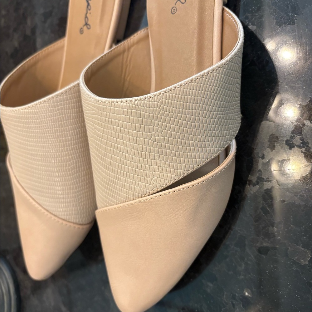 Elegant Beige Women's Mules- never worn